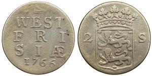 2 Stuiver Pays-Bas Argent 