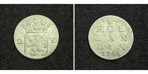 2 Stuiver Pays-Bas Argent 