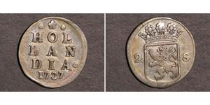 2 Stuiver Pays-Bas Argent 