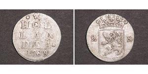 2 Stuiver Pays-Bas Argent 