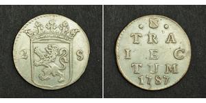 2 Stuiver Pays-Bas Argent 