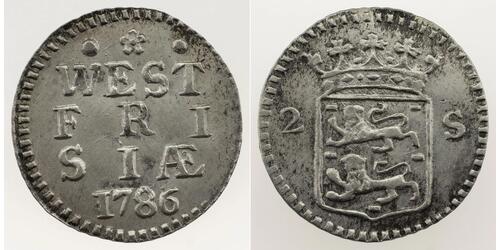 2 Stuiver Pays-Bas Argent 