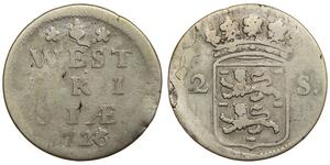 2 Stuiver Paesi Bassi Argento 