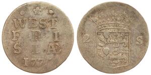 2 Stuiver Países Bajos Plata 