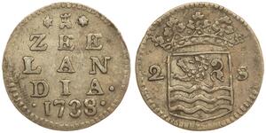 2 Stuiver Dutch Malacca (1641 - 1824) Silber 