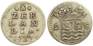 2 Stuiver Dutch Malacca (1641 - 1824) Silber 