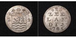 2 Stuiver Dutch Malacca (1641 - 1824) Срібло 