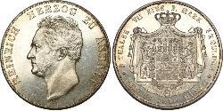 2 Thaler Anhalt-Köthen (1603 -1853) Argent Henri d