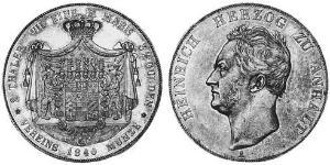 2 Thaler Anhalt-Köthen (1603 -1853) Argent Henri d