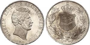 2 Thaler Duché de Brunswick (1815 - 1918) Argent Guillaume de Brunswick