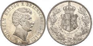 2 Thaler Duché de Brunswick (1815 - 1918) Argent Guillaume de Brunswick
