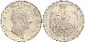 2 Thaler Grand-duché de Bade (1806-1918) Argent Léopold Ier de Bade(1790 – 1852)