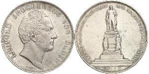2 Thaler Grand-duché de Bade (1806-1918) Argent Léopold Ier de Bade(1790 – 1852)