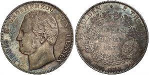 2 Thaler Grand-duché de Hesse (1806 - 1918) Argent Louis II de Hesse