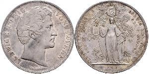 2 Thaler Royaume de Bavière (1806 - 1918) Argent Louis Ier de Bavière(1786 – 1868)