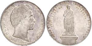2 Thaler Royaume de Bavière (1806 - 1918) Argent Louis Ier de Bavière(1786 – 1868)