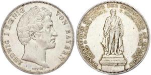 2 Thaler Royaume de Bavière (1806 - 1918) Argent Louis Ier de Bavière(1786 – 1868)