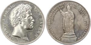 2 Thaler Royaume de Bavière (1806 - 1918) Argent Louis Ier de Bavière(1786 – 1868)