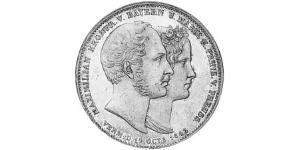 2 Thaler Royaume de Bavière (1806 - 1918) Argent Louis Ier de Bavière(1786 – 1868)