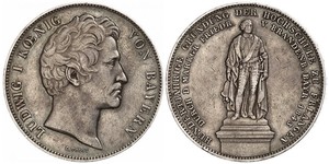 2 Thaler Royaume de Bavière (1806 - 1918) Argent Louis Ier de Bavière(1786 – 1868)