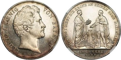2 Thaler Royaume de Bavière (1806 - 1918) Argent Louis Ier de Bavière(1786 – 1868)