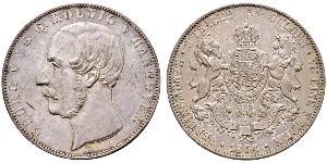 2 Thaler Royaume de Hanovre (1814 - 1866) Argent Georges V de Hanovre (1819 - 1878)
