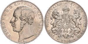 2 Thaler Royaume de Hanovre (1814 - 1866) Argent Georges V de Hanovre (1819 - 1878)