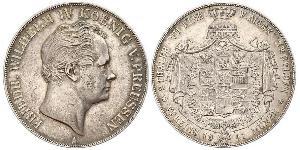 2 Thaler Royaume de Prusse (1701-1918) Argent Frédéric-Guillaume IV de Prusse (1795 - 1861)