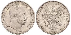 2 Thaler Royaume de Prusse (1701-1918) Argent Wilhelm I, German Emperor (1797-1888)