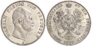 2 Thaler Royaume de Prusse (1701-1918) Argent Wilhelm I, German Emperor (1797-1888)