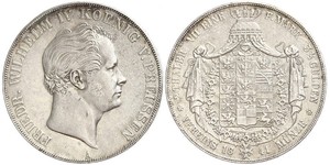 2 Thaler Royaume de Prusse (1701-1918) Argent Frédéric-Guillaume IV de Prusse (1795 - 1861)