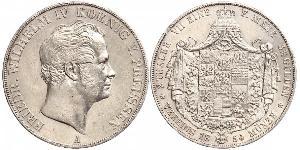2 Thaler Royaume de Prusse (1701-1918) Argent Frédéric-Guillaume IV de Prusse (1795 - 1861)