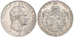 2 Thaler Royaume de Prusse (1701-1918) Argent Frédéric-Guillaume IV de Prusse (1795 - 1861)