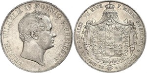 2 Thaler Royaume de Prusse (1701-1918) Argent Frédéric-Guillaume IV de Prusse (1795 - 1861)