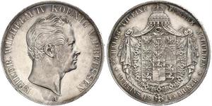 2 Thaler Royaume de Prusse (1701-1918) Argent Frédéric-Guillaume IV de Prusse (1795 - 1861)