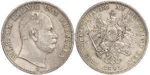 2 Thaler Royaume de Prusse (1701-1918) Argent Wilhelm I, German Emperor (1797-1888)