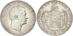 2 Thaler Royaume de Prusse (1701-1918) Argent Frédéric-Guillaume IV de Prusse (1795 - 1861)