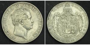 2 Thaler Royaume de Prusse (1701-1918) Argent Frédéric-Guillaume IV de Prusse (1795 - 1861)