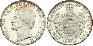 2 Thaler Royaume de Saxe (1806 - 1918) Argent 