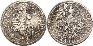 2 Thaler Saint-Empire romain germanique (962-1806) Argent Léopold Ier de Habsbourg(1640-1705)