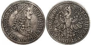 2 Thaler Saint-Empire romain germanique (962-1806) Argent Léopold Ier de Habsbourg(1640-1705)