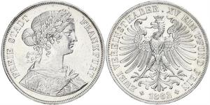2 Thaler States of Germany Argent 