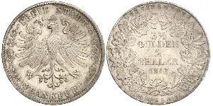 2 Thaler Ville libre de Francfort Argent 