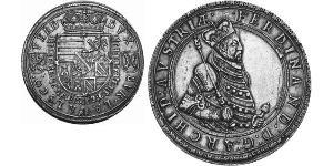 2 Thaler Alsazia Argento Ferdinando II d