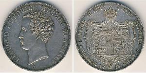 2 Thaler Anhalt-Dessau (1603 -1863) Argento Leopoldo IV di Anhalt-Dessau (1794 – 1871)