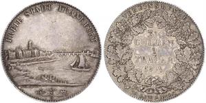 2 Thaler Città libera di Francoforte Argento 