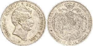 2 Thaler Ducato di Brunswick (1815 - 1918) Argento Guglielmo VIII di Brunswick