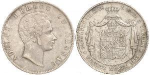 2 Thaler Nassau (stato) (1806 - 1866) Argento Adolfo di Lussemburgo