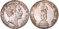 2 Thaler Regno di Baviera (1806 - 1918) Argento Massimiliano II di Baviera(1811 - 1864)