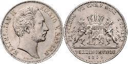 2 Thaler Regno di Baviera (1806 - 1918) Argento Massimiliano II di Baviera(1811 - 1864)